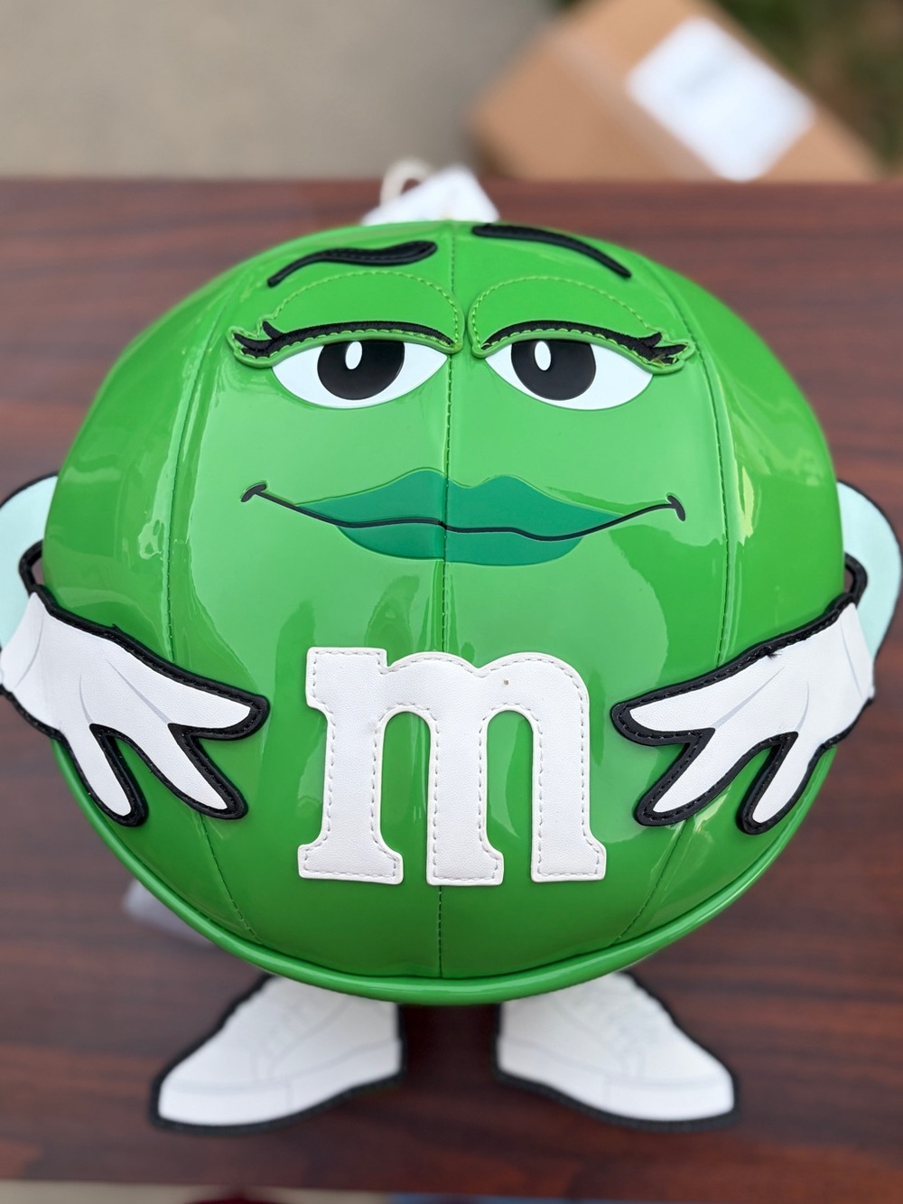 Loungefly M&M’s Green Character Chocolate Scented Figural Mini Backpack NWT